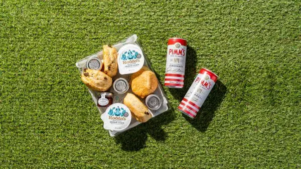 Pimm's with Scones, Fruity Strawberry Jam and Cornish Clotted Cream