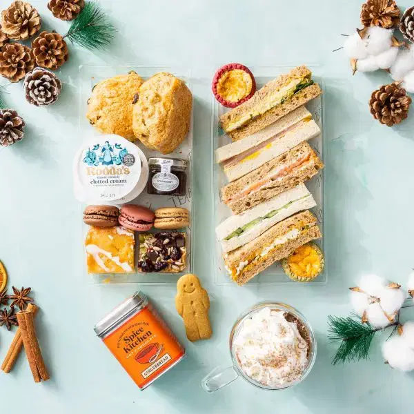 Afternoon Tea with Gingerbread Hot Chocolate