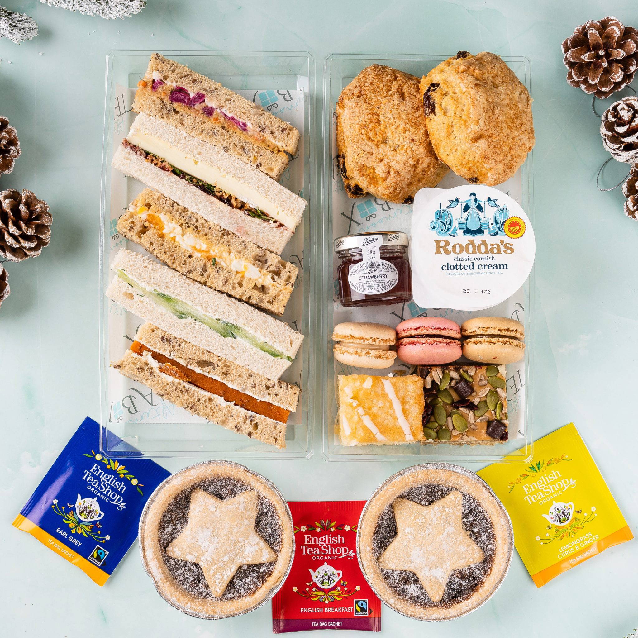 Festive Vegetarian Afternoon Tea